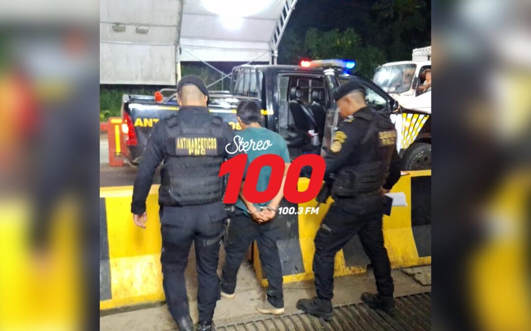 Pasajero de bus capturado con marihuana en Retalhuleu