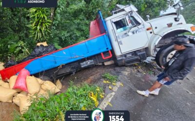 Accidente en ruta a Colomba Costa Cuca, Quetzaltenango
