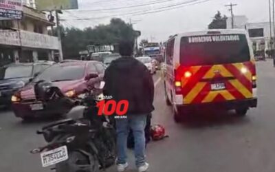Un herido en accidente de tránsito en el periférico de Quetzaltenango