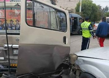 Accidente de tránsito en la zona 3 de Quetzaltenango