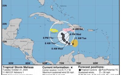 Monitorean tormenta tropical «Melissa»