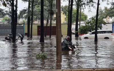 Inundaciones en el periférico de la capital
