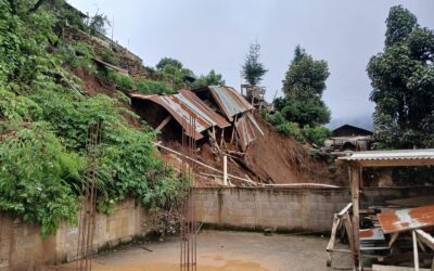 Deslizamiento en Cabricán