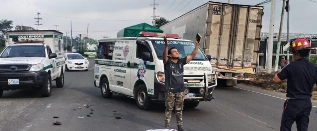 Mujer fallece tras ser atropellada en jurisdicción de Coatepeque