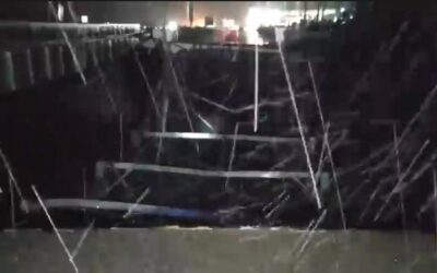 Colapsa puente sobre la Ruta al Pacífico