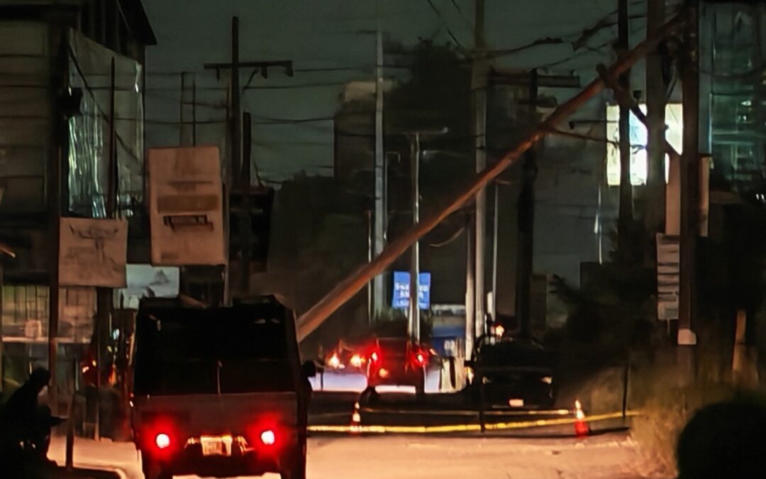 Daños al tendido eléctrico en zona 8 de Quetzaltenango