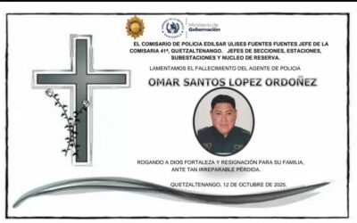Policía muere tras accidente en puente Samalá, Cantel