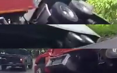 Tráiler varado genera complicaciones en la ruta Cito Zarco, sector de Pirineos