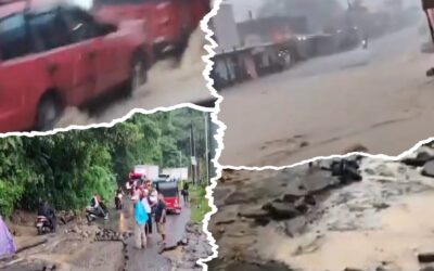 Lluvias provocan severos daños en el acceso a Nuevo Palmar, Quetzaltenango