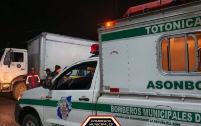 Camión atacado a balazos en Totonicapán