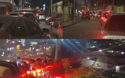 Tránsito complicado en distintos sectores de Quetzaltenango