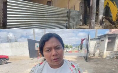 Tras años de espera, concluyen trabajos en pared y portón del Centro Intercultural