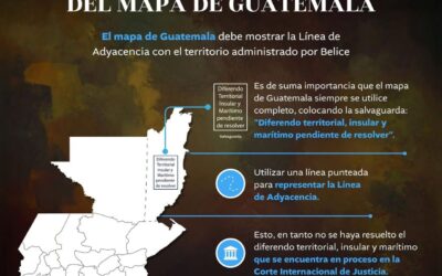 Guatemala estandariza uso de mapa y terminología en diferendo con Belice.