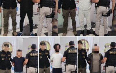 Capturan a seis deportados por diferentes delitos, entre ellos, extorsión y violencia contra la mujer