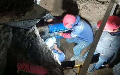 EMAX finaliza trabajos en línea principal de distribución de agua