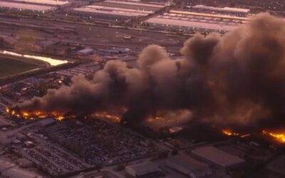 Avión de carga de UPS se estrella al despegar en Louisville; tres tripulantes a bordo