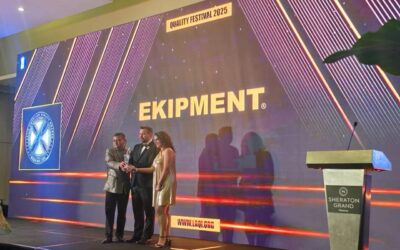Gerente de EKIPMENT, Glen Jui Baechil, recibe el Global Quality Certification otorgado por LAQI
