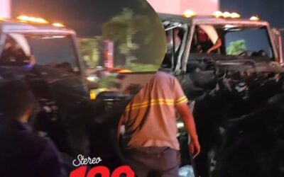 Fuerte accidente en el cruce de 4 Caminos, San Sebastián Retalhuleu