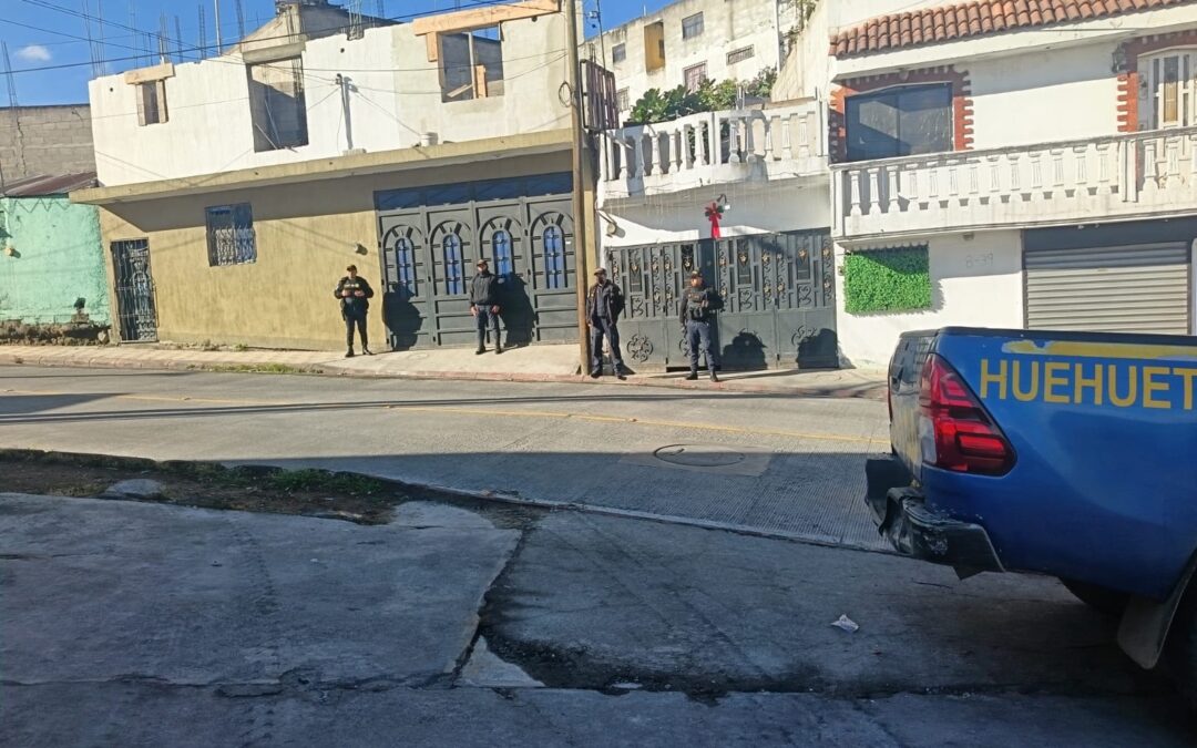 Allanamiento en la 12 avenida zona 3 de Quetzaltenango