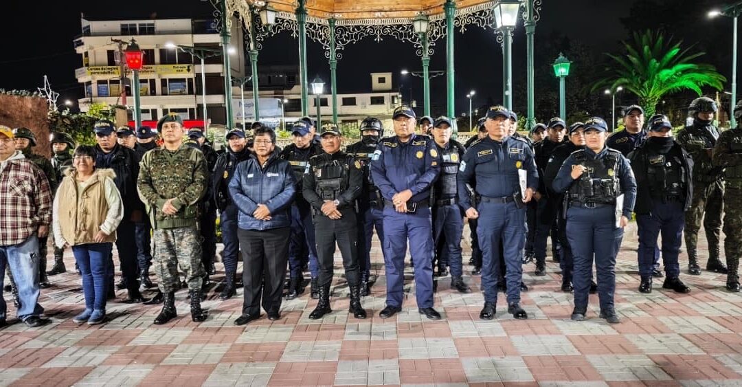 Fuerzas combinadas se despliegan en Quetzaltenango.