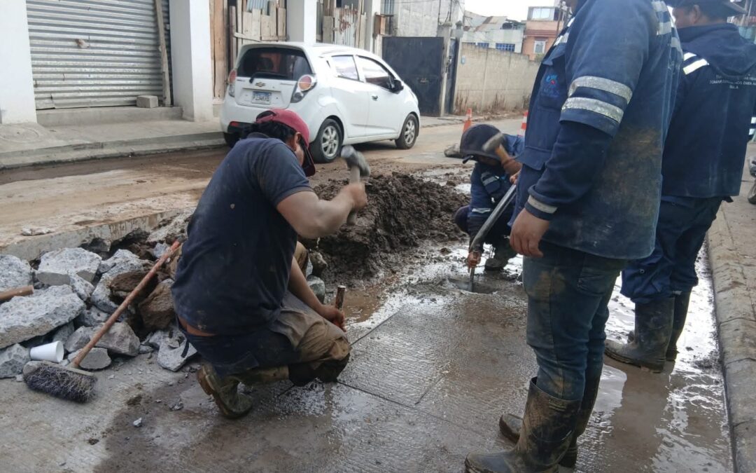 EMAX anuncia corte de agua en zona 3 de Quetzaltenango por trabajos de mantenimiento.
