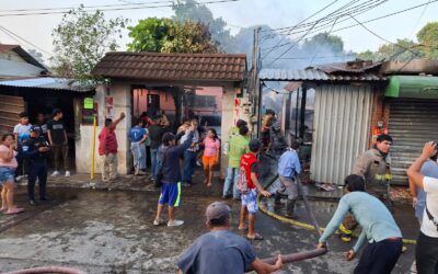 Seis apartamentos resultan afectados por incendio en Retalhuleu