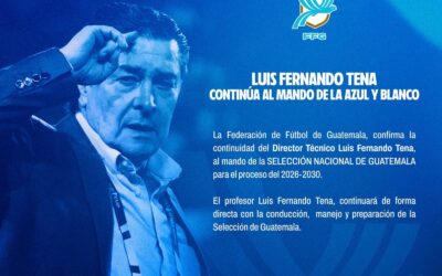 Tena seguirá como Director Técnico de la Selección de Guatemala.