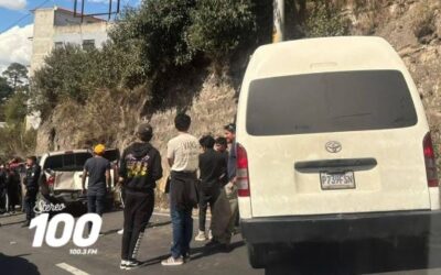 Múltiple colisión en la zona 8 de Quetzaltenango