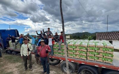Comunidades de Momostenango reciben dotación de materiales para el mejoramiento de caminos