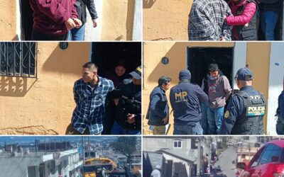 Capturan a dos hombres y dos mujeres en allanamientos en zona 10 de Xela