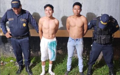 Policía intercepta a dos pandilleros y evita atentado en Flores Costa Cuca, Quetzaltenango