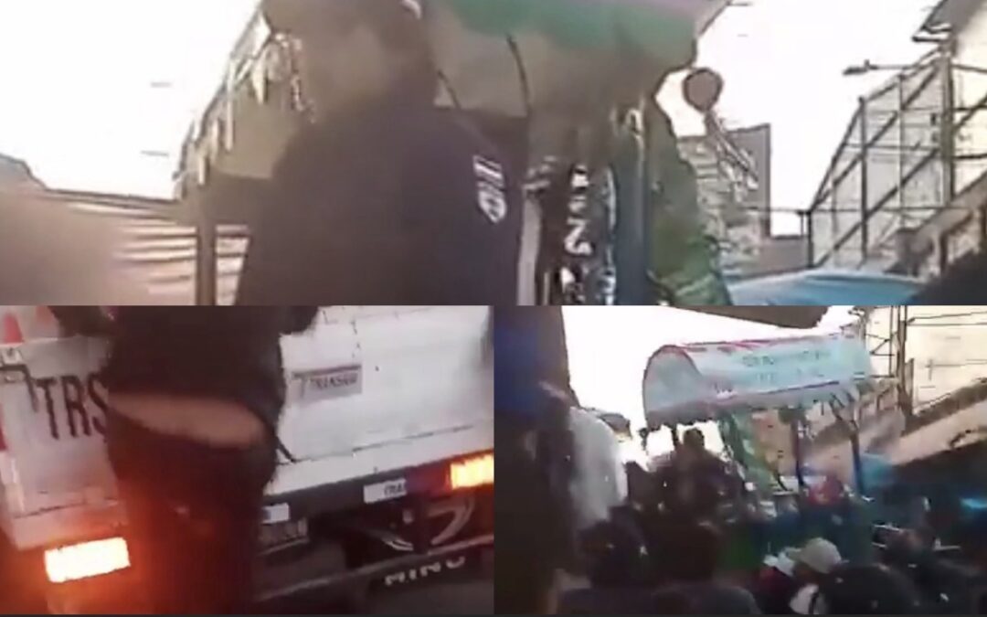 Tensión durante decomiso de ventas no autorizadas en La Democracia, zona 3