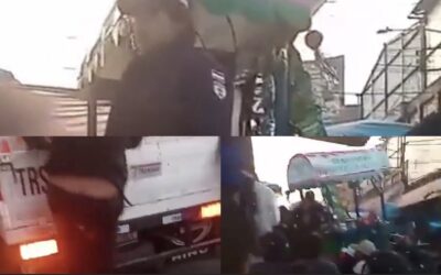 Tensión durante decomiso de ventas no autorizadas en La Democracia, zona 3