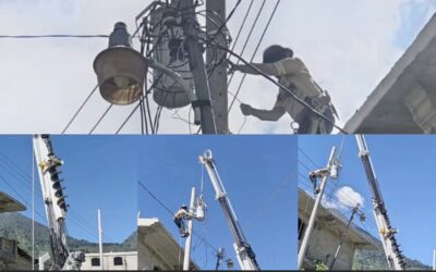 EEMQ realiza trabajos de sectorización y mejora de red eléctrica en Cantón Las Majadas