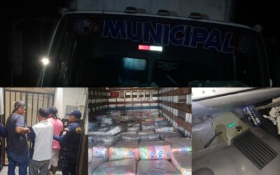 Presuntos robafurgones son capturados en Palín; se recupera mercadería valorada en US$27 mil