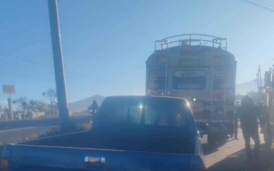 Colisión vehicular reportada en Chiquilajá