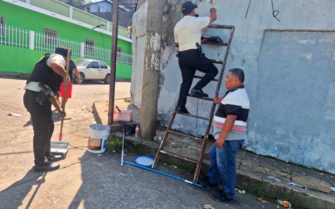 PNC impulsa la recuperación de espacios públicos en Coatepeque