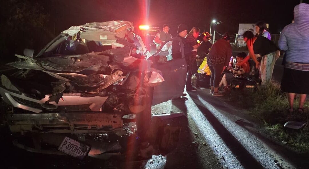 Accidente en la Interamericana deja un fallecido y cuatro heridos.