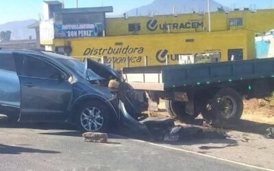 Tres heridos en accidente de tránsito en la autopista de Salcajá