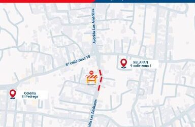 Anuncian trabajos nocturnos en la avenida Las Américas de Quetzaltenango