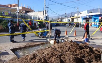 EMAX trabaja en red de agua potable en la zona 1 de Quetzaltenango