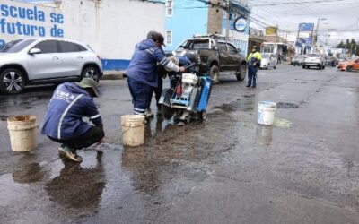 Cierre vial en la zona 3 de Quetzaltenango