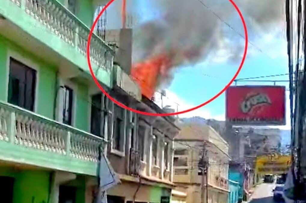 Incendio en vivienda en Totonicapán