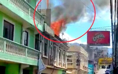 Incendio en vivienda en Totonicapán