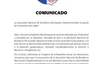 Bomberos piden solución por recorte presupuestario