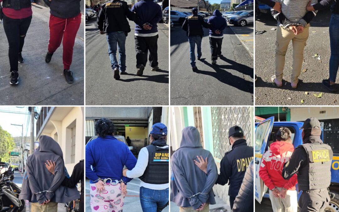 10 capturados en allanamientos contra extorsionistas