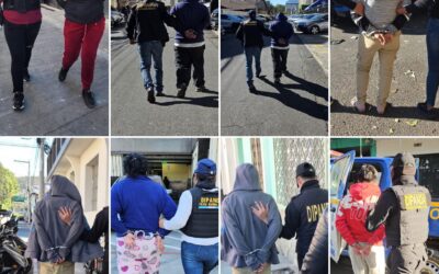 10 capturados en allanamientos contra extorsionistas