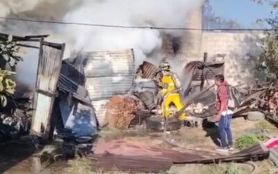 Incendio estructural en la 12 avenida, zona 3 de Quetzaltenango