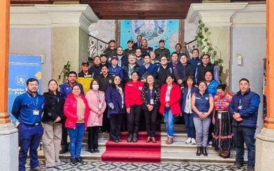 Preparativos para el simulacro nacional de sismo.