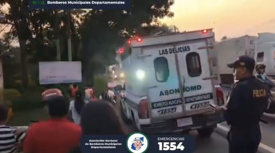 Accidente en la ruta al Pacífico deja a adolescente embarazada con crisis nerviosa